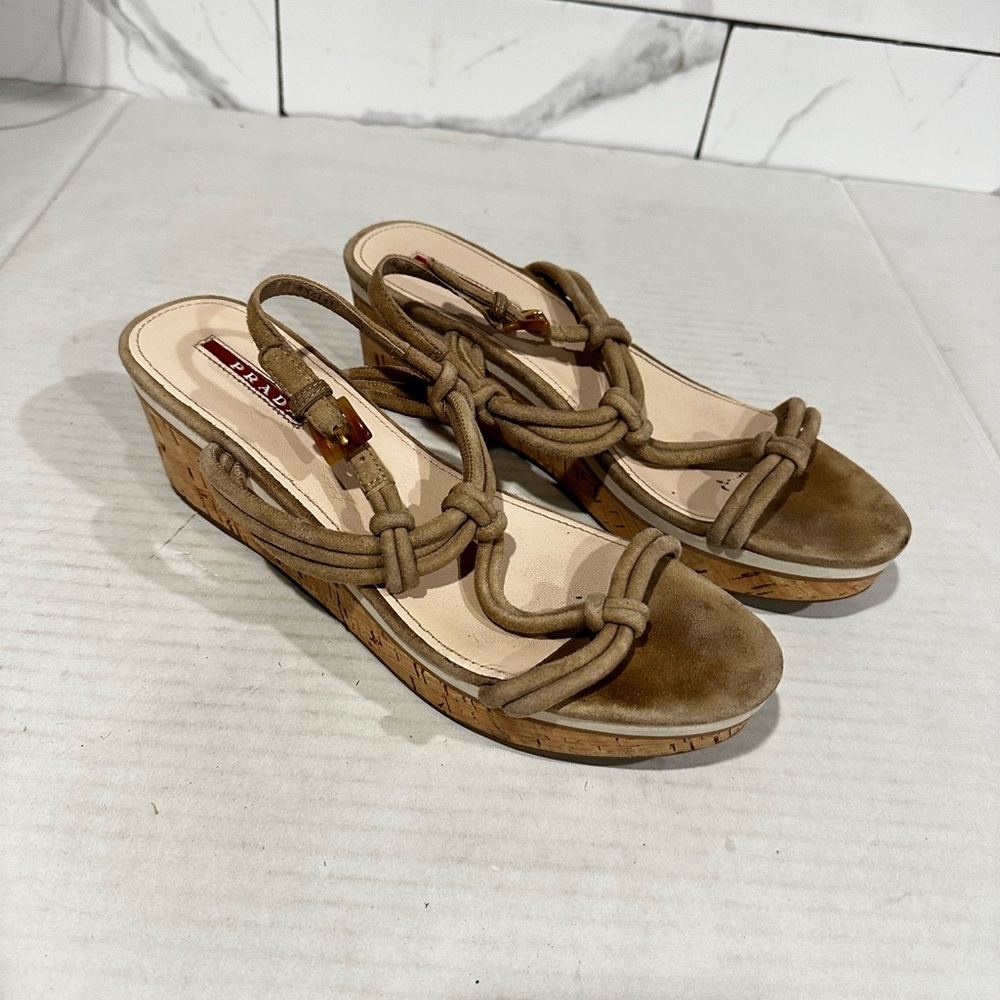 Prada wedge sandals